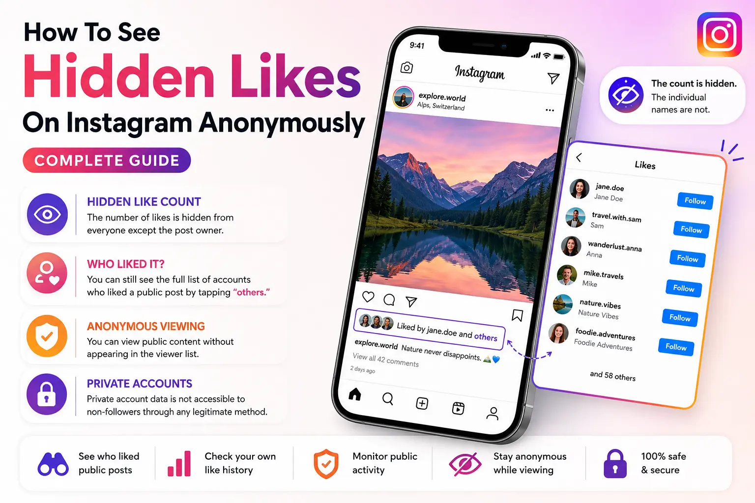 How To See Hidden Likes On Instagram Anonymously
