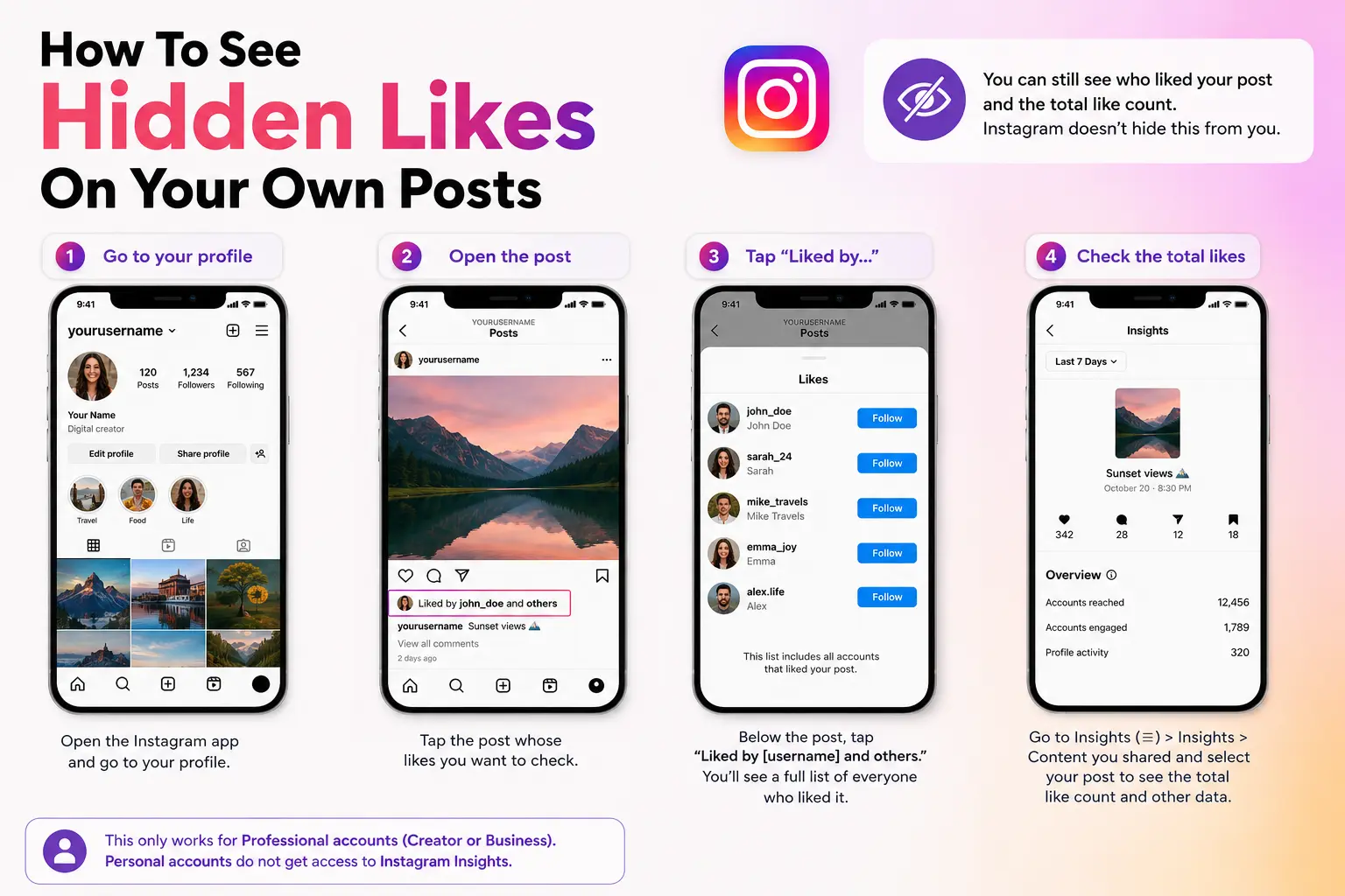 How To See Hidden Likes On Your Own Posts